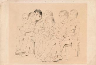 A Class of Converts (Mr Gloster, John and Dan Sullivan, Tom Connor, Tom Kennedy, Mr Jordan and an Old Man - Employed by the Readers' Branch of the Irish Society) [...]