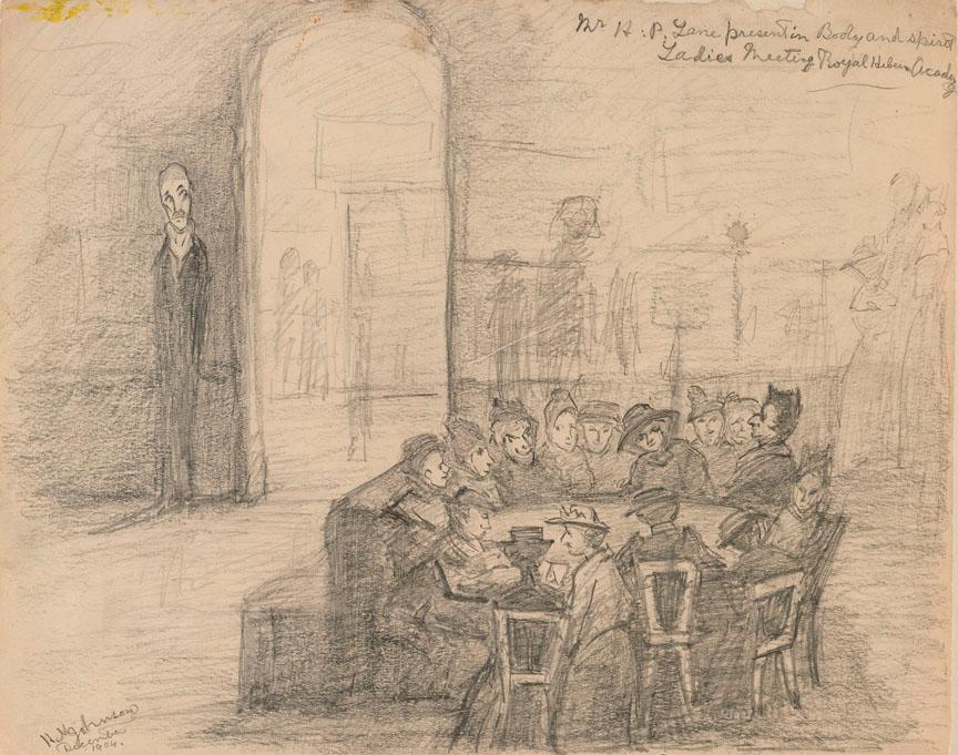 Lane Present in Body and Spirit at the Ladies' Meeting, Royal Hibernian Academy