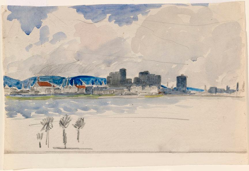 Boland's Mill from the North Bank of the River Liffey