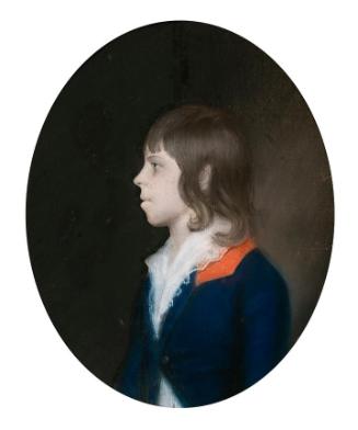 Profile Portrait of a Young Boy