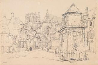 Place Sithieu and Saint-Omer Cathedral, N. France