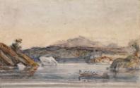 Cows Drinking near Porthmadog, Wales