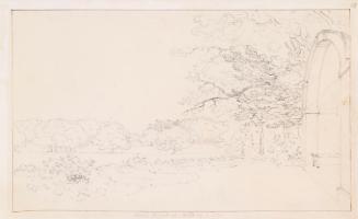 The West Front of Botleys House, Surrey (centre) from a Garden Building