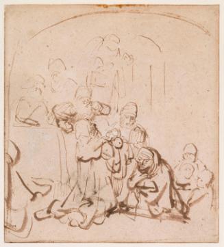 Simeon in the Temple; Simeon in the Temple (another version, on verso)
