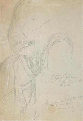 Details of a Standing and Two Kneeling Peasant Women; a Kilted Soldier, a Soldier's Head and a Sporran (on verso)