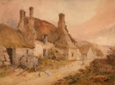 Cottages at Duddingston, near Edinburgh