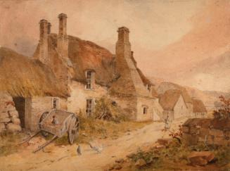 Cottages at Duddingston, near Edinburgh