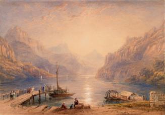 Sunset at Flüelen, Lake Lucerne, Switzerland