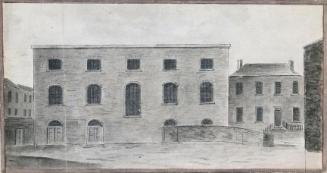 Whitefriars Street Meeting House; Dublin from the South-West (on verso)