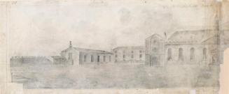 The Foundling Hospital and Workhouse James's Street; Dublin Docks from the Marine School to City Quay (on verso)