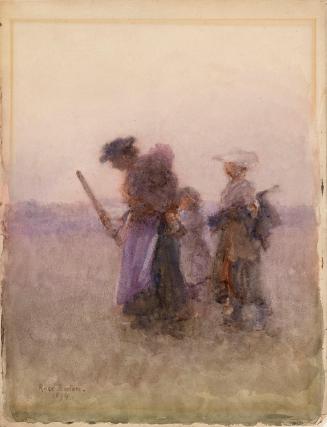 Hop Pickers in Kent Returning Home