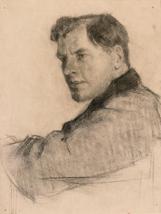 Fred Morrow; a Male Head (on verso)