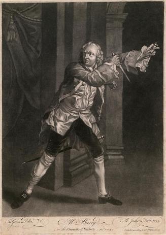 Spranger Barry, (1719-1777) Actor, as Macbeth in Act 2, Scene 3 of Shakespeare's Play
