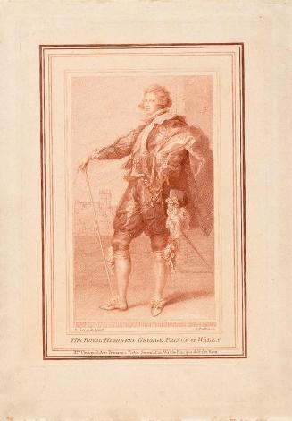 George, Prince of Wales, (1762-1830), later King George IV of England, against Westminster Abbey, London