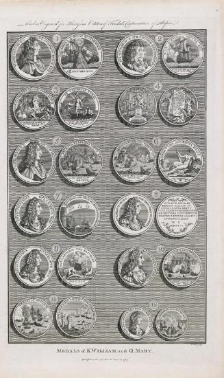 Medals of William III, King of England (1650-1702), and his Queen, Mary, (1662-1694)