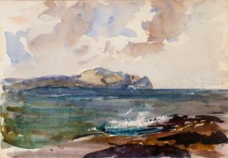 Lambay Island from the Shore; Cows (on verso)