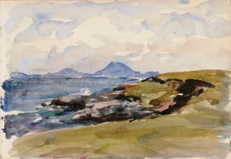 Hills and Mountains from a Clifftop; Cows (on verso)