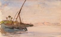 The Banks of the River Nile, Egypt, at Evening