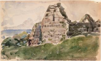 Ardmore Cathedral, County Waterford; Cows (on verso)
