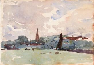 Whittingham, Norfolk; Cows (on verso)