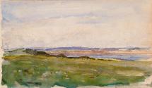 Pastures at Malahide, County Dublin; Cows (on verso)