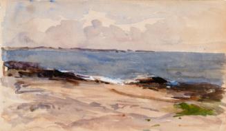 A Rocky Beach; Cows (on verso)