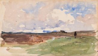 Moorland; Cows (on verso)