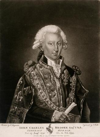 John Charles Brooks, (1748-1794), Antiquarian and Somerset Herald