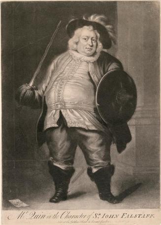 James Quin, (1693-1766), Actor, as Shakespeare's Sir John Falstaff
