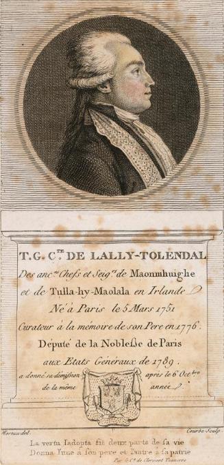 Trophime Gérard, Comte De Lally-Tolendal (1751-1830), Son of an Irish Jacobite General, Former Member of the French States General