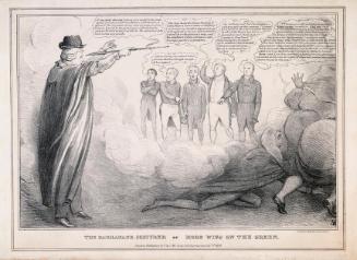 'The Darranane Conjurer or More Wigs on the Green' - Daniel O'Connell, M.P. (1775-1847), Conjures up Supporters for his Anti-Union Agitation, John Philpot Curran, (1750-1817) [...]