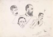 Four Male Heads