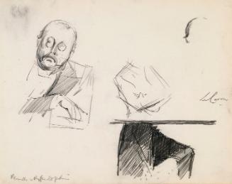 A Man with his Arms Crossed and Major Le Caron (right)