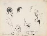 Three Male Heads and Clothing Details