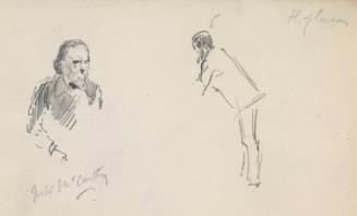 Justin McCarthy M.P. (1830-1912) and a Leaning Man (?John Dillon)