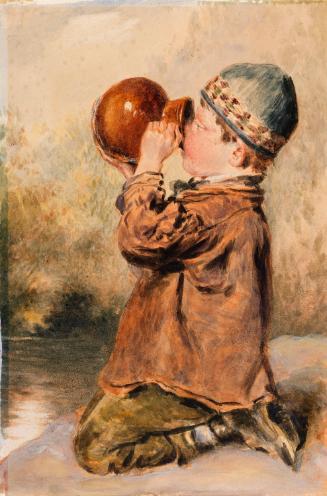 A Boy Drinking
