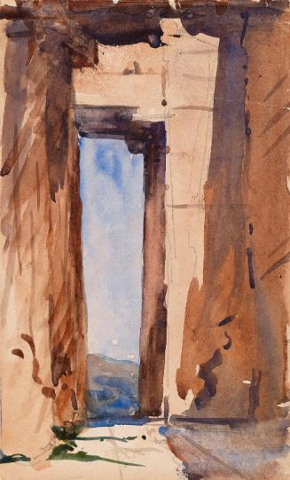 The Parthenon, Athens; Cows (on verso)