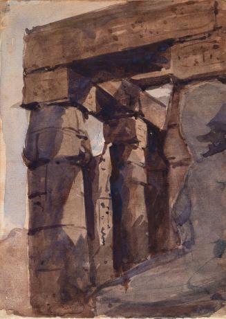 Columns of the Great Court of Ramesses II, Luxor, Egypt