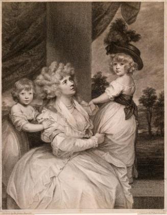 Jane, Countess of Harrington (née Fleming), (1755-1824), with her Two Eldest Sons, Viscount Charles Petersham (1780-1851), Later 4th Earl of Harrington, and the Hon. Lincoln Edwin [...]