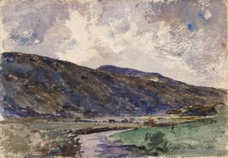 A Lake below a Mountain