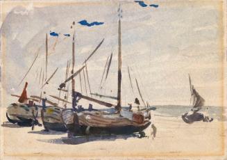 Fishing Boats on the Beach at Scheveningen, Holland