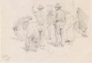 Galway Fishermen, a Donkey and Creels
