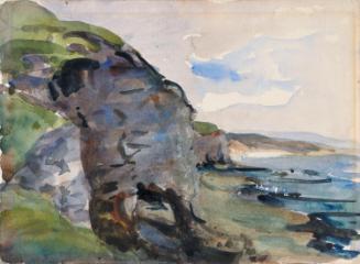 Cliffs; Cows (on verso)