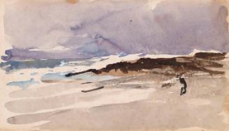 Rocks on the Beach; Cows (on verso)