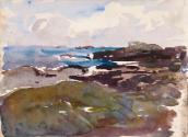 A Rocky Coastline; Rocks Offshore (on verso)