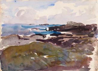 A Rocky Coastline; Rocks Offshore (on verso)