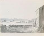 The River Liffey in Flood at Island Bridge, Dublin