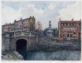 Huband Bridge on Grand Canal and Saint Stephen's, Mount Street Crescent