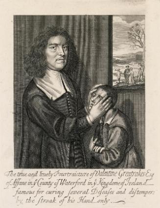 Valentine Greatrakes, (1629-1683), Cromwellian soldier in Ireland and Faith-healer