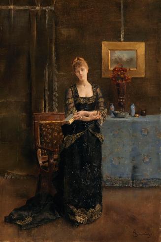 Woman in a Black Dress